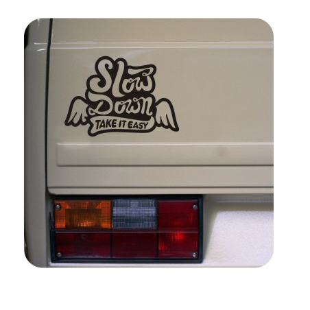 Pegatina SLOW DOWN
