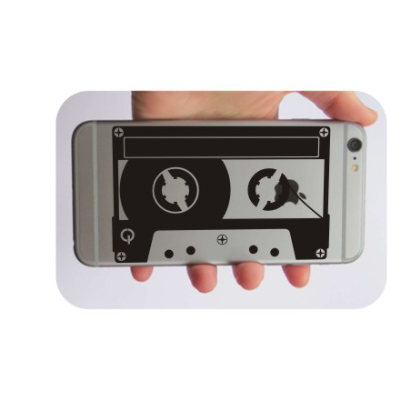 Pegatina CASSETTE. Pegatinas freaks, pegatinas frikis.