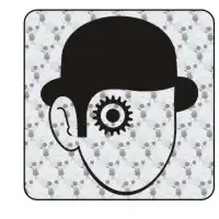 Sticker naranja mecanica 2