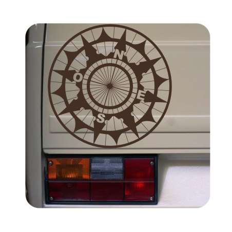 Compass ref.'vv0240b' Die Cut Sticker
