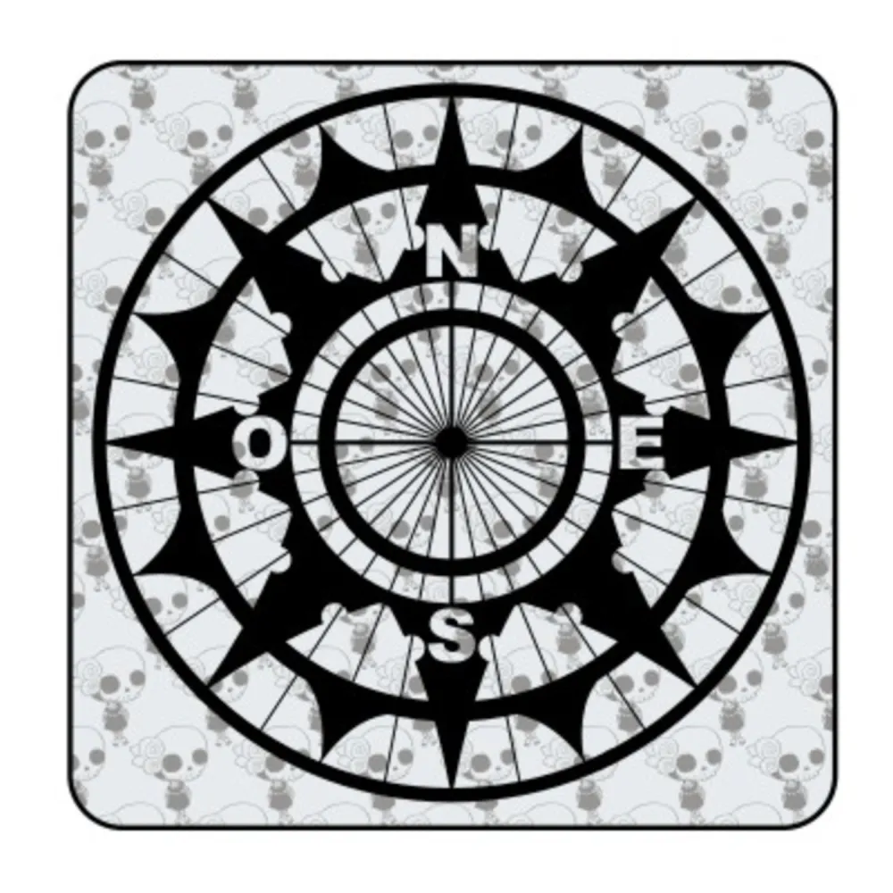Compass ref.'vv0240b' Die Cut Sticker