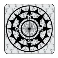 Compass ref.'vv0240b' Die Cut Sticker 2