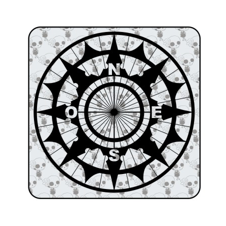 Compass ref.'vv0240b' Die Cut Sticker