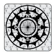 Compass ref.'vv0240b' Die Cut Sticker