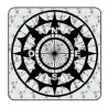 Compass ref.'vv0240b' Die Cut Sticker