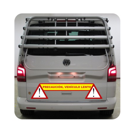 Pegatina VEHICULO LENTO. Pegatinas para Camper y Autocaravana