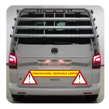 Pegatina VEHICULO LENTO. Pegatinas para Camper y Autocaravana