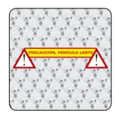 Pegatina VEHICULO LENTO. Pegatinas para Camper y Autocaravana 2