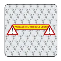 Sticker vehiculo lento 2