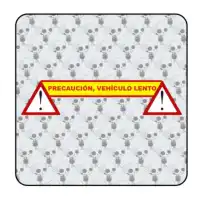 LANGSAM BEWEGENDES FAHRZEUG Aufkleber 2