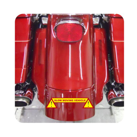Autocollant slow moving vehicle