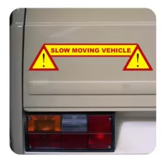 Pegatina SLOW MOVING VEHICLE. Pegatinas para Camper y Autocaravana