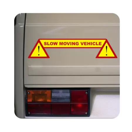 Autocollant slow moving vehicle