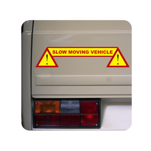 Autocollant slow moving vehicle