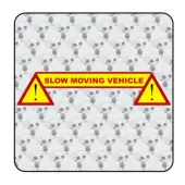 Autocollant slow moving vehicle 2