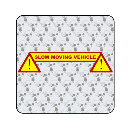 Autocollant slow moving vehicle