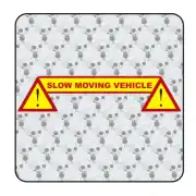 Pegatina SLOW MOVING VEHICLE. Pegatinas para Camper y Autocaravana