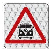 Pegatina PRECAUCION T1. Pegatinas para Camper y Autocaravana 2