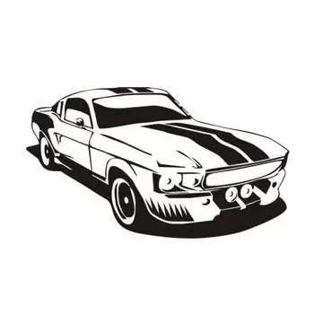 Sticker mustang