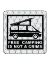 Pegatina FREECAMPING TRANSIT. Pegatinas para Camper y Autocaravana