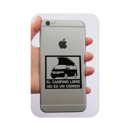 Pegatina FREECAMPING T4. Pegatinas para Camper y Autocaravana