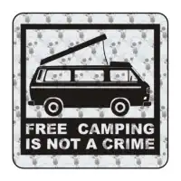 Sticker freecamping t3 westfalia 2