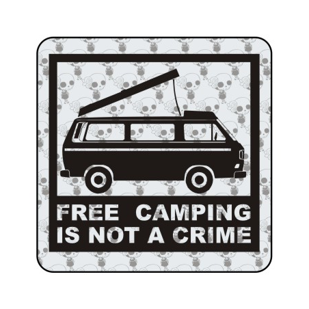 Autocollant freecamping t3 westfalia