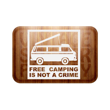 Autocollant freecamping t3 westfalia