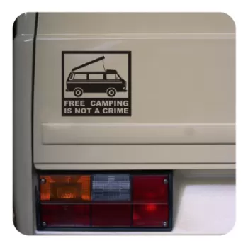 Sticker freecamping t3 westfalia