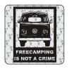 Pegatina FREECAMPING T2. Pegatinas para Camper y Autocaravana