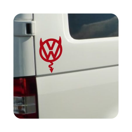 Pegatina VW DIABLO. Pegatinas para Camper y Autocaravana