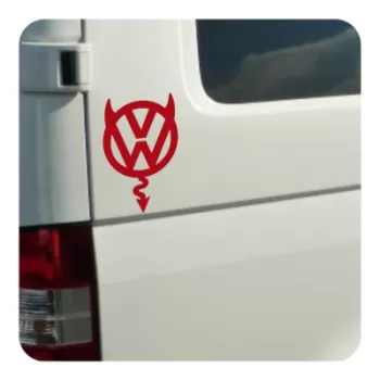 VW Teufel Aufkleber