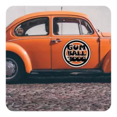 Sticker gum ball