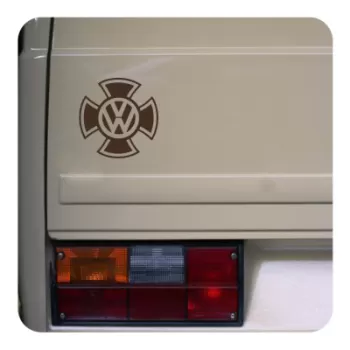 MALTESERKREUZ Aufkleber, VW Malteserkreuz Aufkleber