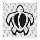 Autocollant tortuga tribal 2