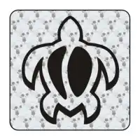 Autocollant tortuga tribal 2