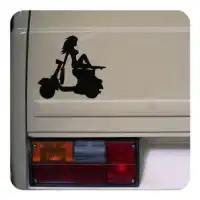 Pegatina VESPA GIRL.