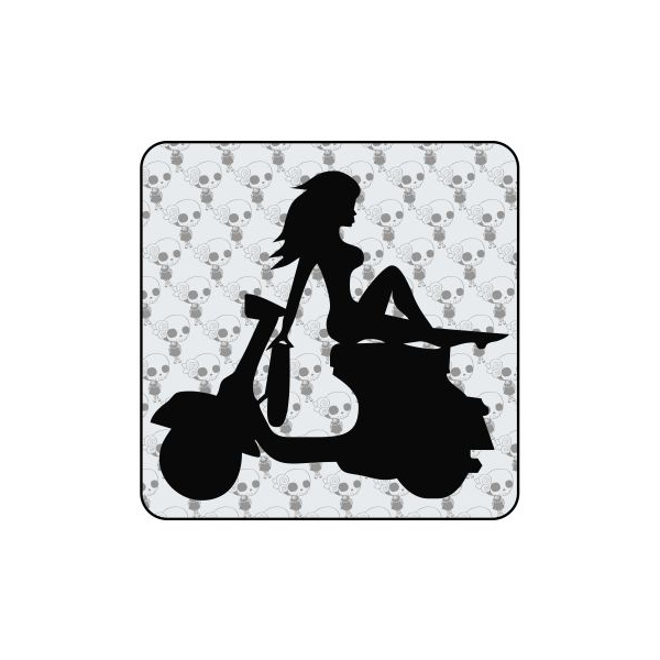 VESPA MÄDCHEN Aufkleber