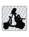 Sticker vespa girl
