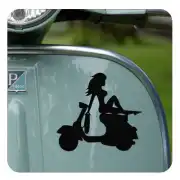 Autocollant vespa girl
