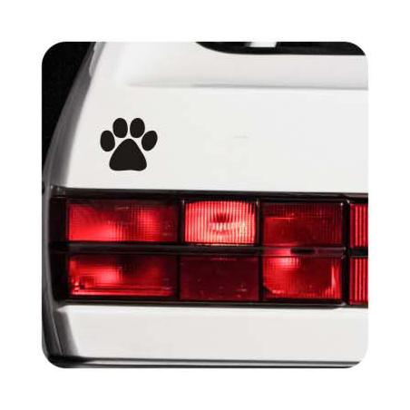 Autocollant huella de perro
