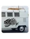 Autocollant piranha