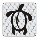 Autocollant tortuga tribal 2