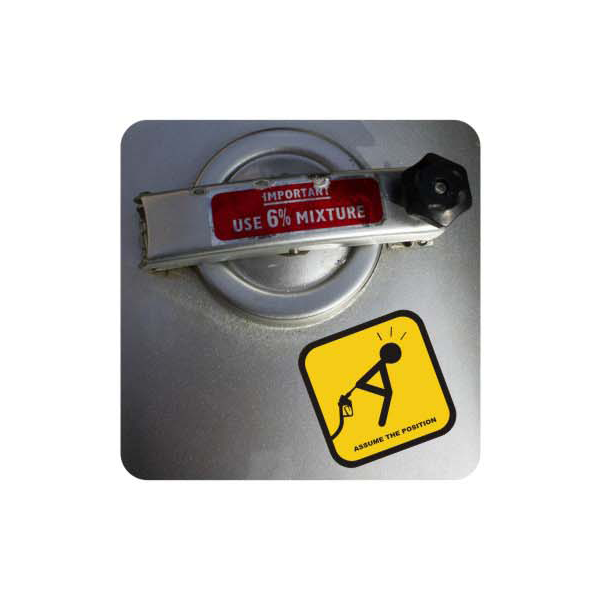 Sticker assume the position