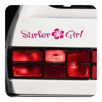 Sticker surfer girl