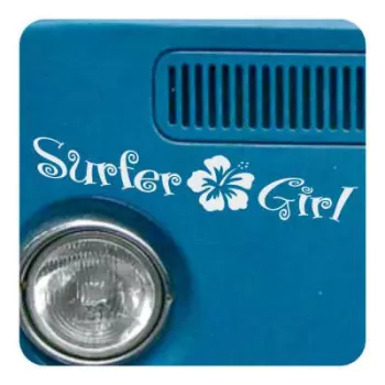 Autocollant surfer girl