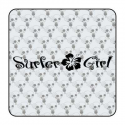 Sticker surfer girl