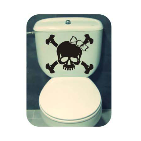 Pegatina CALAVERA LAZO. Pegatinas freaks, pegatinas frikis.