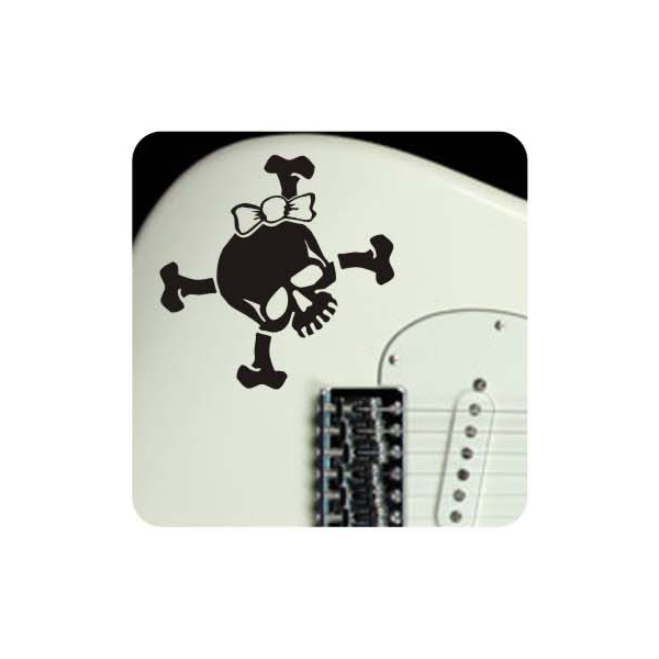 Autocollant calavera lazo
