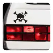 Autocollant calavera lazo